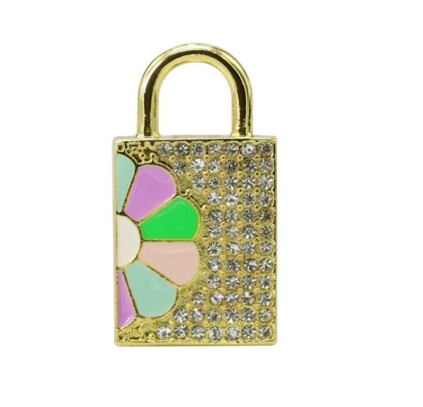 Creative Heart Jewelry Crystal Lock U Disk Love Lock - Image 4