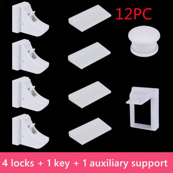 Children's Multifunctional Safety Lock, Drawer Lock, Cabinet Door Lock - Image 9