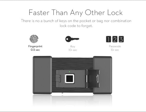 New fingerprint lock smart fingerprint U-shaped lock - Image 7