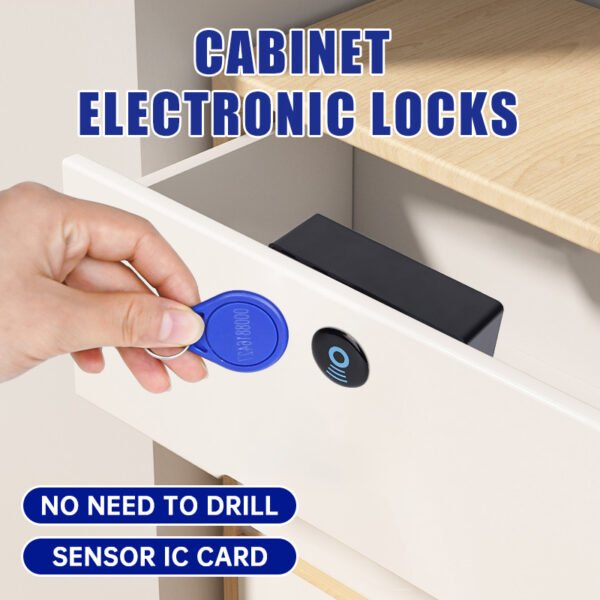 Drawer Lock Free Hole Smart Cabinet Door Fingerprint Password Lock