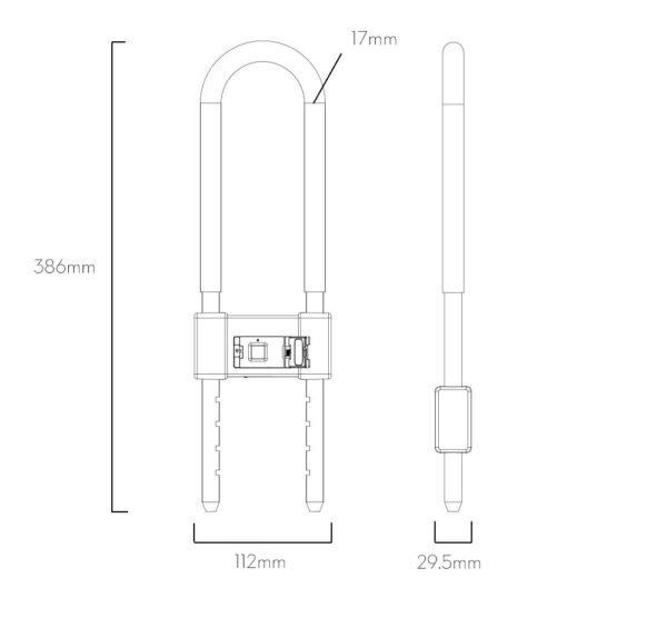 New fingerprint lock smart fingerprint U-shaped lock - Image 8