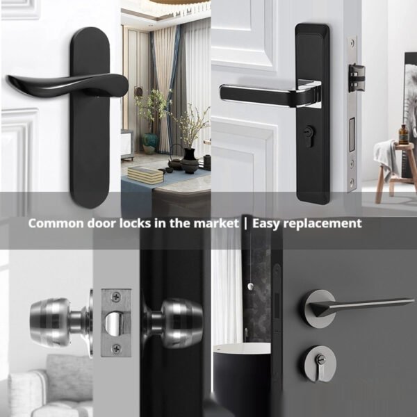 Bedroom Password Lock Wooden Door Smart Fingerprint Lock - Image 2