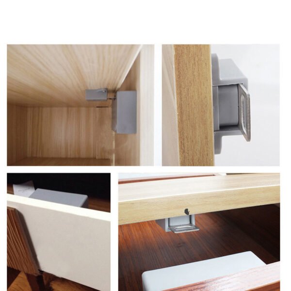 Drawer Lock Free Hole Smart Cabinet Door Fingerprint Password Lock - Image 5